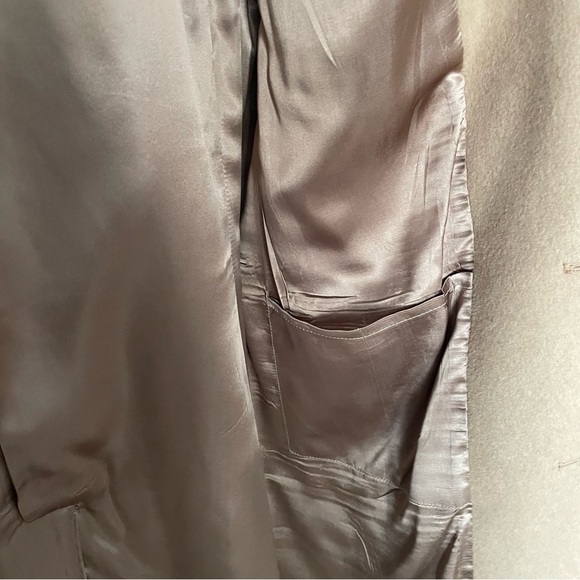 Vintage The Bay Wool Long Coat Longline Topcoat Camel Union Label Mens Size 44 - Picture 12 of 16
